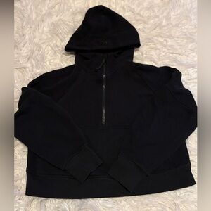 Lululemon Scuba Half Zip Hoodie Black XS/S Oversized Funnel Neck